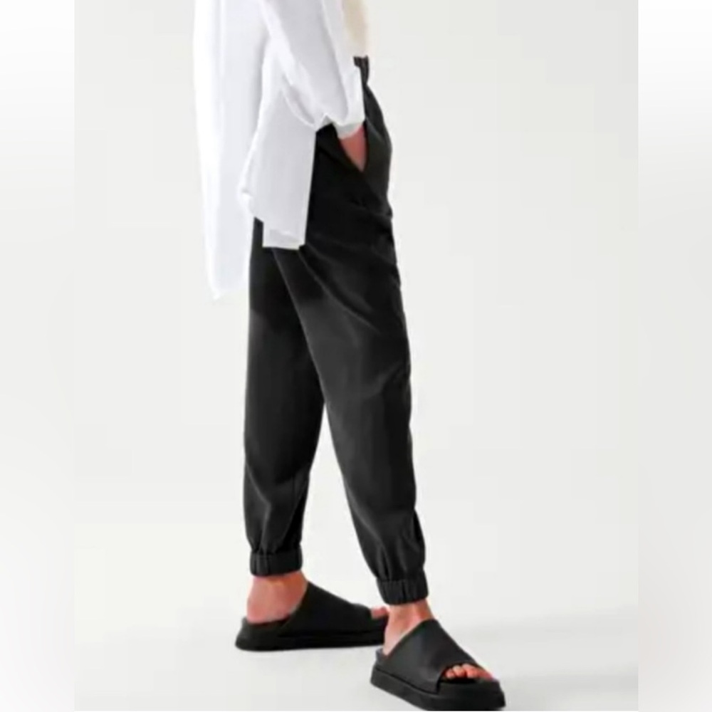 COS Black Crepe Pull On Jogger Trouser Pants